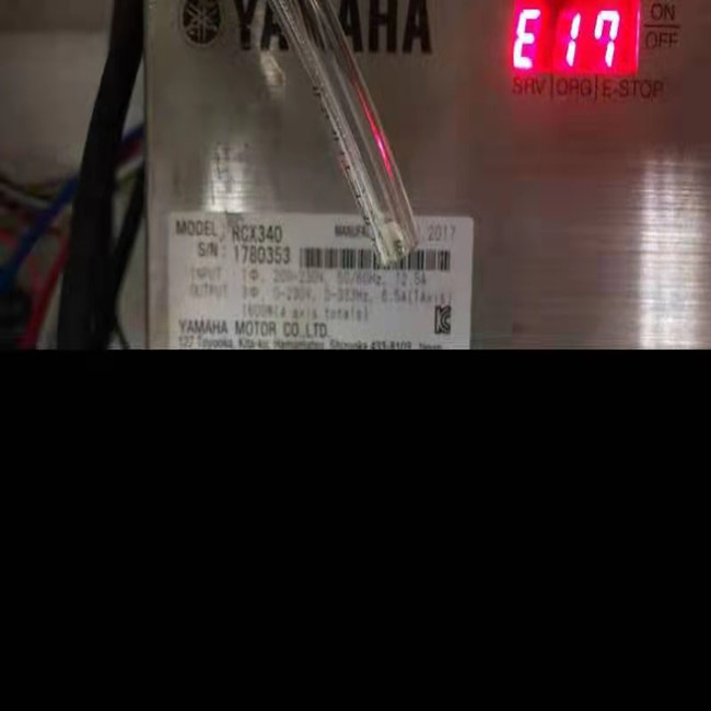 YAMAHA雅馬哈機器人RCX340驅動器E17故障快修